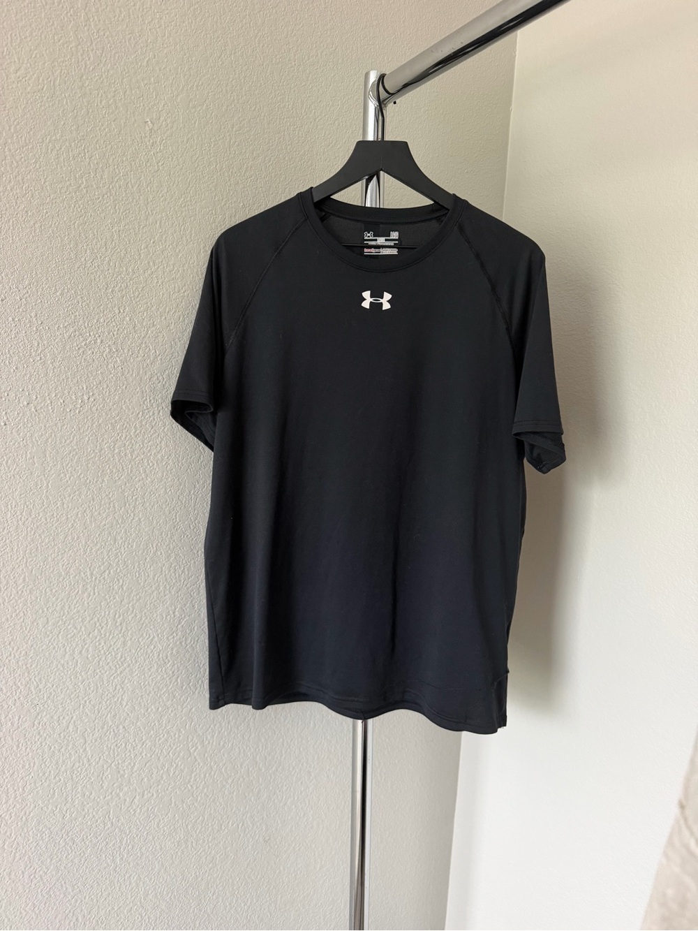 Under Armour Black Short-Sleeve Crew Neck Performance Tee